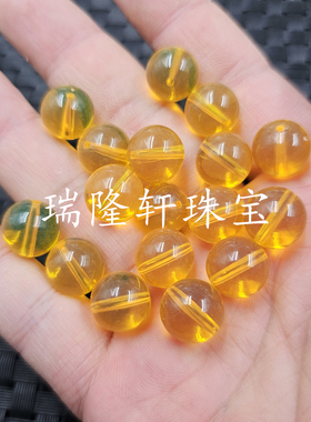 荧光浮盐水人造琥珀圆珠散珠