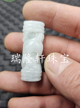 翡翠玉a货生肖龙玉石挂件