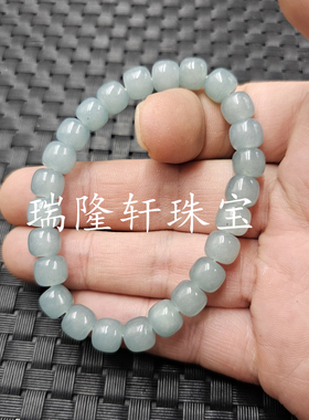 石英岩玉老型珠玉石手链红糖色
