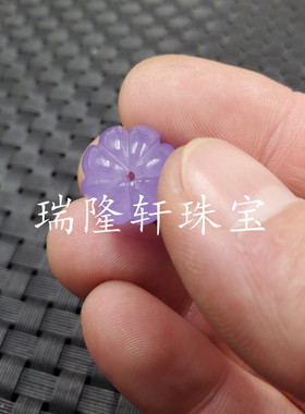 玉石紫罗兰项链南瓜珠