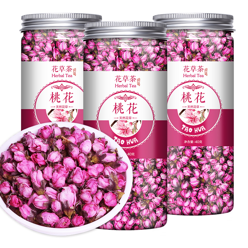 宝椿堂同款桃花茶【给自己的肠子洗洗澡】2021新货桃花花瓣可食用