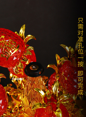 塑料旺财招财插电电池两用旺来灯