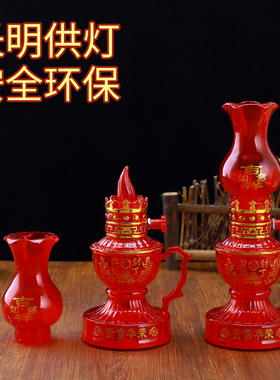 LED可调光拜老爷水晶电子油灯台