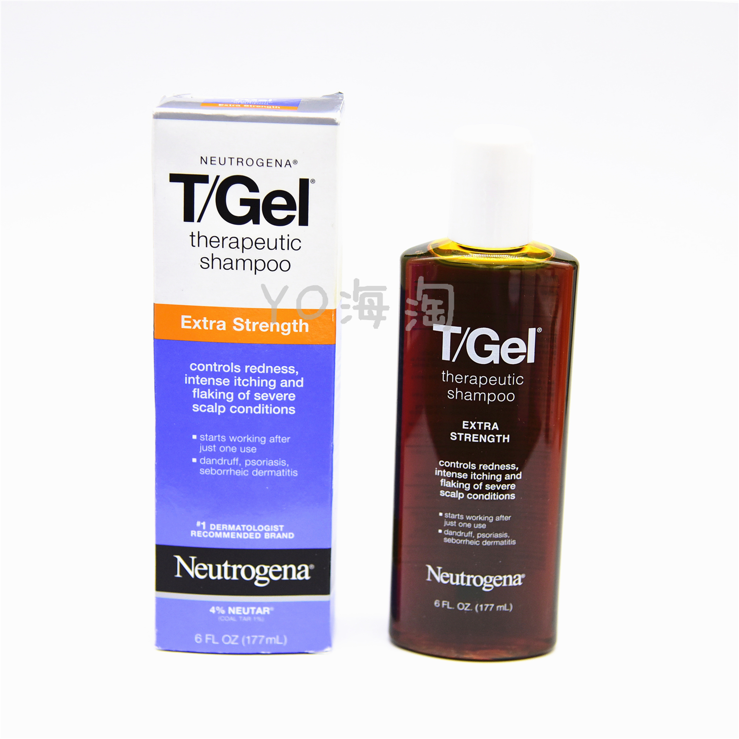 包郵 加強版美國Neutrogena露得清T-gel洗髮水177ml含1%煤焦油