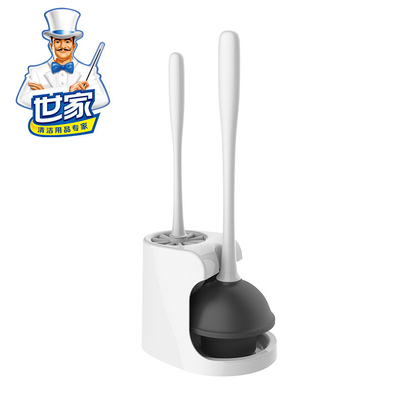 世家马桶刷清洁套装卫浴厕所刷厕所疏通器坐便器疏通清洁工具 - 图0