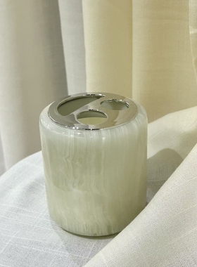 You物天然大理石香薰蜡烛杯摆件卧室客厅餐厅样板房软装家居饰品