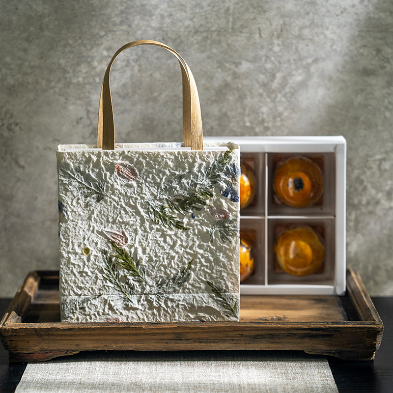 伴手礼盒结婚喜糖手提袋蛋黄酥中秋节月饼盒天然植物纸袋包装盒,淘宝优惠券,粉丝福利购,淘宝优惠卷