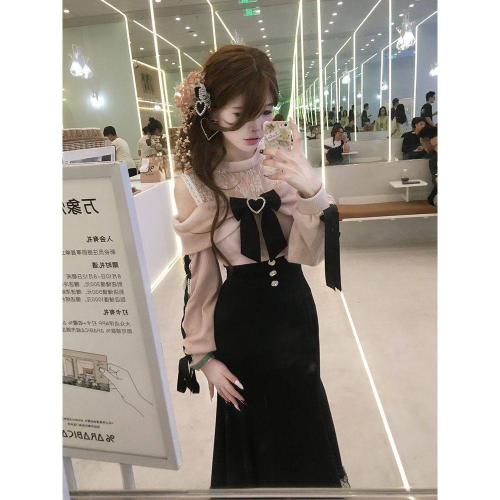 【初雪浮光】日系清楚系包臀风宠粉秋季2025年显瘦感气质连收腰,淘宝优惠券,粉丝福利购,淘宝优惠卷