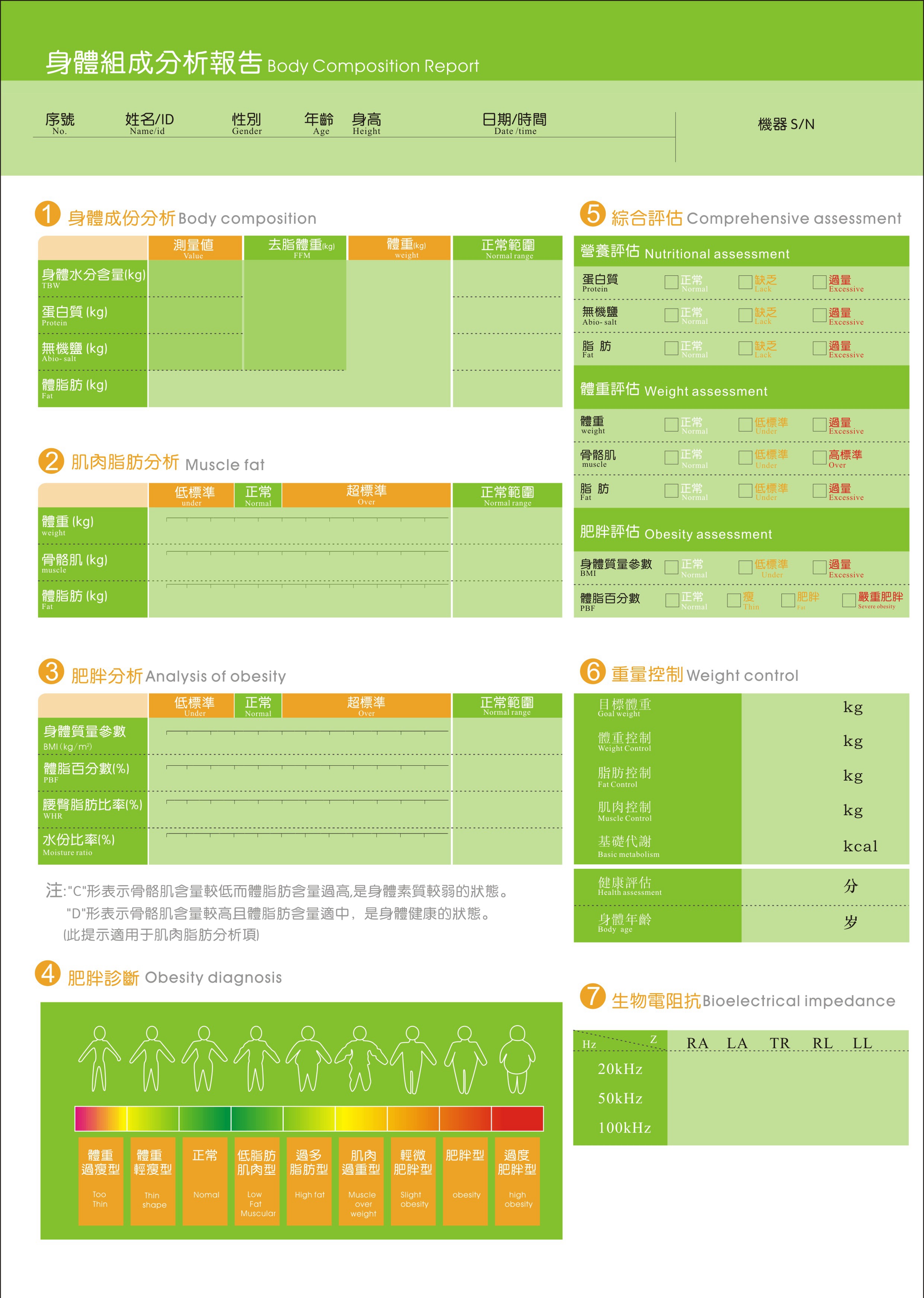 BODY体测仪打印纸 分析仪 成分分析仪 体测纸 报告纸打印纸开发票 - 图3