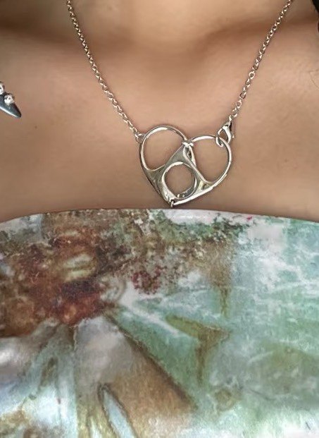 设计师通体925银锁骨链朋克易拉罐环银项链爆炸推荐,淘宝优惠券,粉丝福利购,淘宝优惠卷