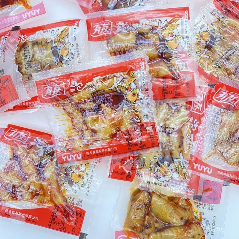 有友泡椒凤爪 网红肉食熟食鸡爪小零食即食野山椒麻辣柠檬大包装,淘宝优惠券,粉丝福利购,淘宝优惠卷