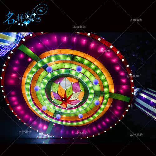 名样美陈户外大型元宵节包布灯笼装饰春节街灯新年宇宙飞船航天灯 - 图0