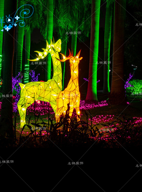 名样美陈鸳鸯中秋节日装饰元宵春节动物水面灯会花灯广场公园定制