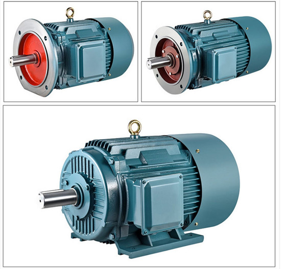 8단 저속 700rpm 3상 비동기 모터 AC 1.5/2.2/3/4/5.5-90kw 순수 구리 수평형