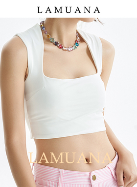 LAMUANA【彩色冰糖系列】彩钻项链高级感锁骨链小众设计颈链57589