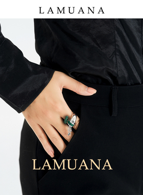 高级感戒指lamuana银戒指轻奢女