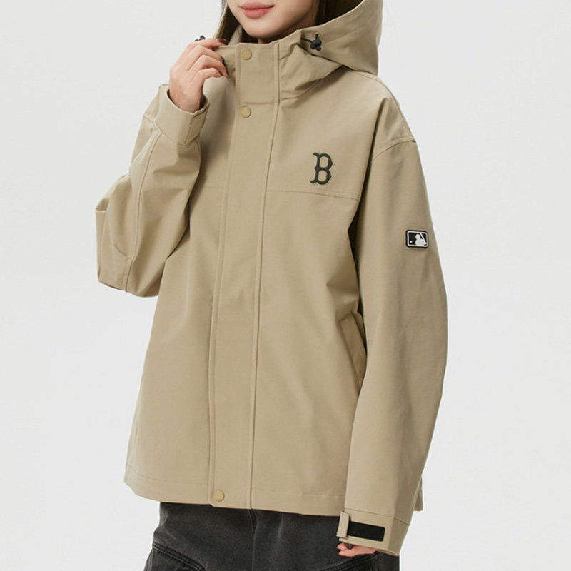 MLB26春新款情侣冲锋衣NY防水防污三防男女运动夹克外套3AWJB0161,淘宝优惠券,粉丝福利购,淘宝优惠卷