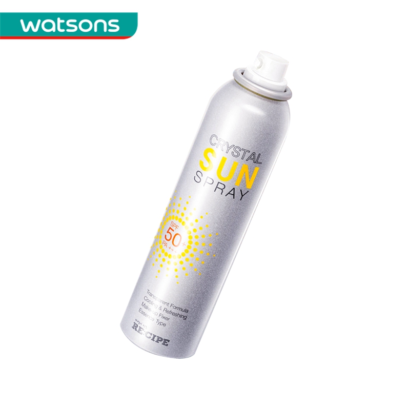Watsons Recipe Yue S Secret Nazha Crystal Sunscreen Spray Outdoor Full Body Uv Protection Female Spf50 Watsons Recipe Yue S Secret Nazha Crystal Sunscreen Spray Outdoor Full Body Uv Protection Female Spf50