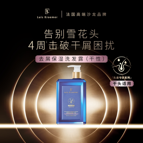 屈臣氏Luis Kraemer去屑舒爽系列油性干性洗发露发膜绿叶馥奇香调 - 图1