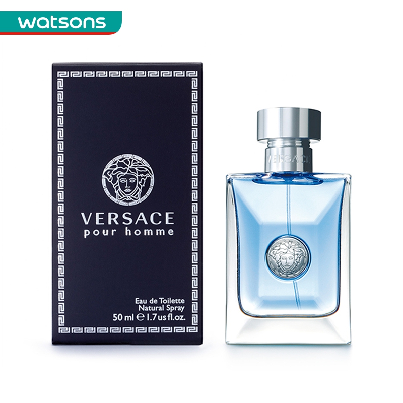 屈臣氏官方旗舰店屈臣氏Versace/范思哲经典同名男士香水古龙木质香50ml情人节送礼0