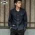 Denim shirt men's Korean version of the trend casual loose all-match bottoming shirt ins tide brand Japanese simple long-sleeved shirt