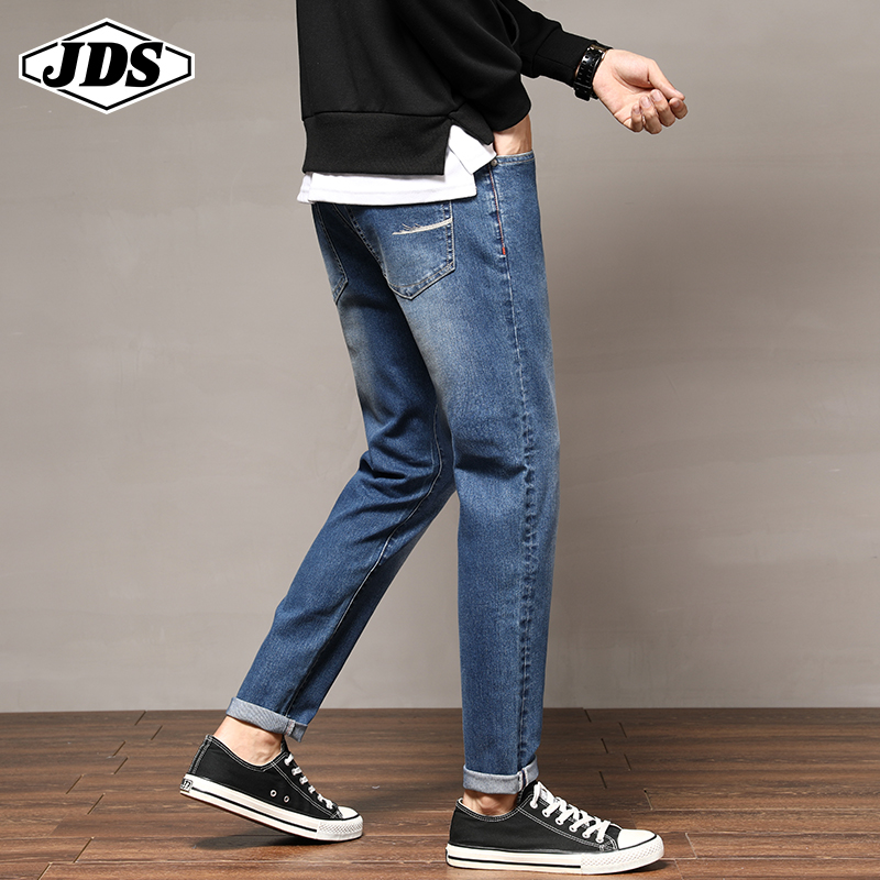 2020男士夏季韩版修身潮流潮牛仔裤 角斗士服饰牛仔裤