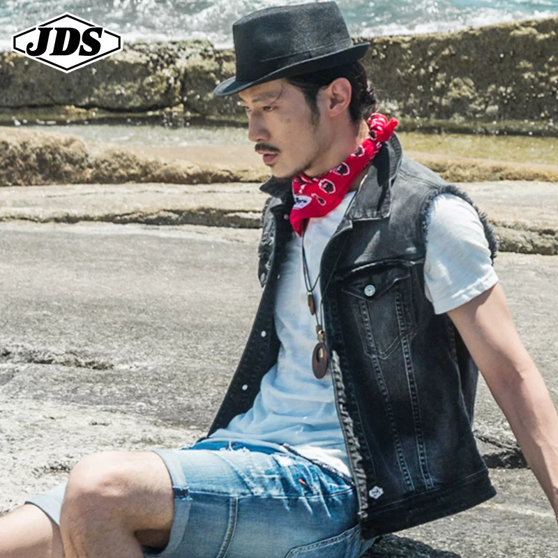 Summer denim vest sleevless, jacket, slim fit