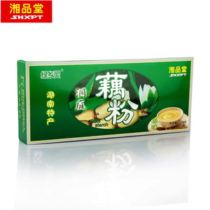 湘品堂绿乡灵藕粉湖南特产农家手工原味小袋装冲饮品送礼