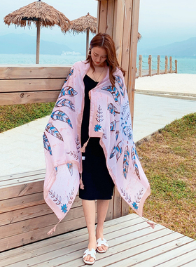 夏季民族风旅游薄款围巾女
