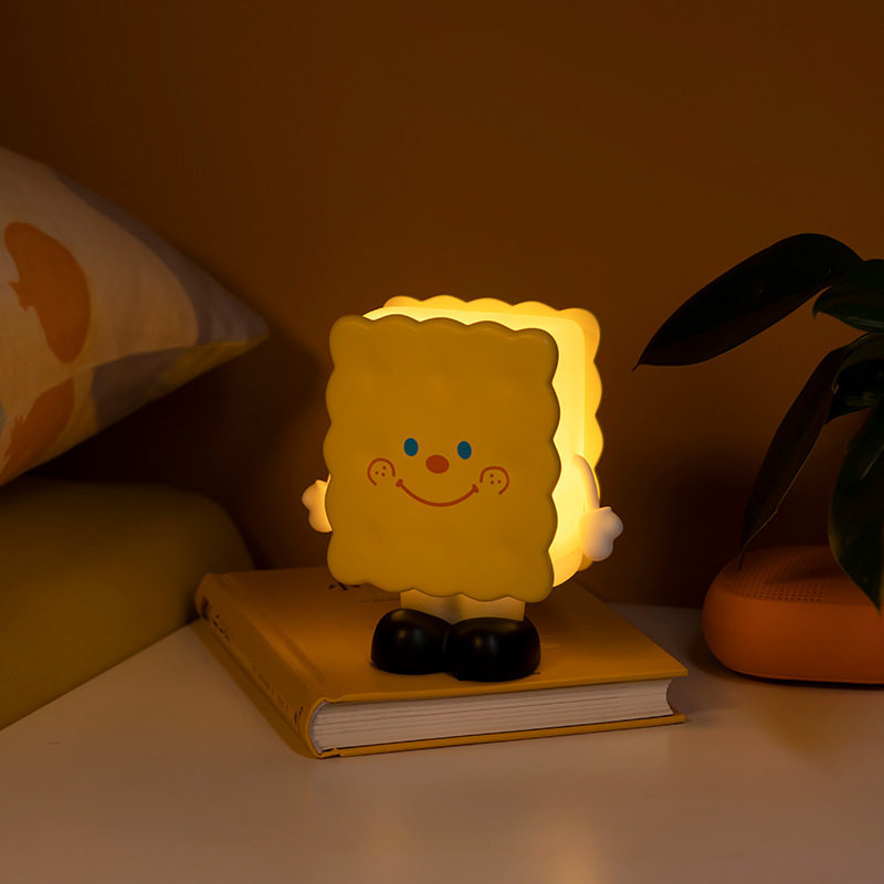 超可爱的饼干小夜灯|可爱床头充电网红闺蜜孩生日七夕情人节礼物