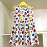 Детская юбка, мультяшная майка, платье без рукавов, А-силуэт