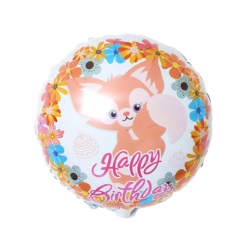 琳娜贝儿卡通造型气球铝膜汽球儿童宝宝玩具圆形心形生日装饰布置 - 图3