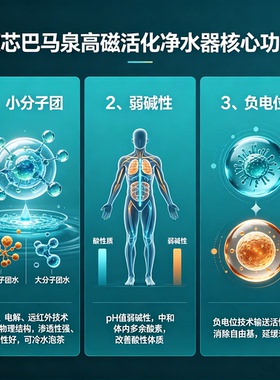 小分子弱碱性净水器提锌除氯中脉