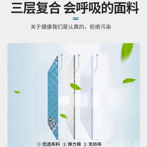 金彭海宝盛昊电动三轮车座垫宗申淮海四轮电动车坐垫套罩四季通用 - 图1