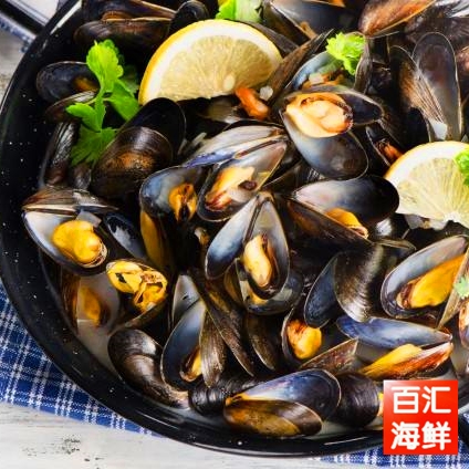 【冷冻智利蓝青口】1kg 冰冻全壳蓝贻贝淡菜海鲜餐吧西餐厅寿司店 - 图2