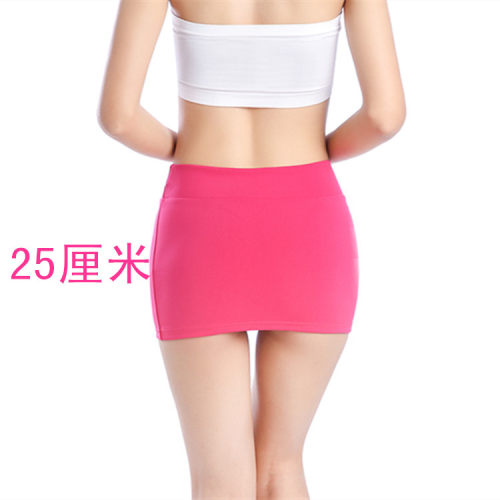 春夏短款弹力包臀裙半身美式超短裙无内衬高腰紧身辣妹小个子性感 - 图2