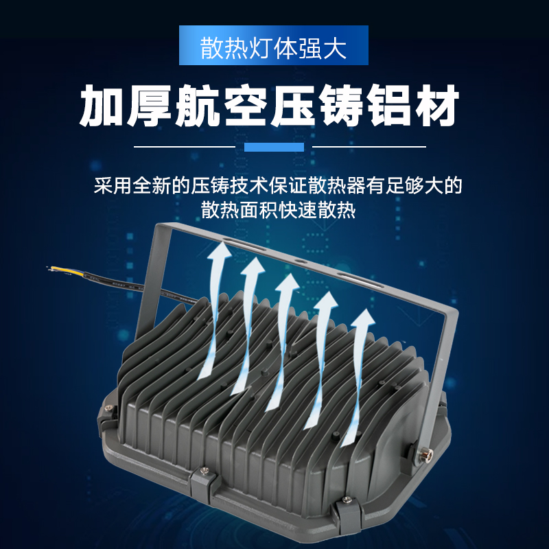 亚明led投光灯户外防水超亮100w200w400w大功率球场车间照明射灯-图2