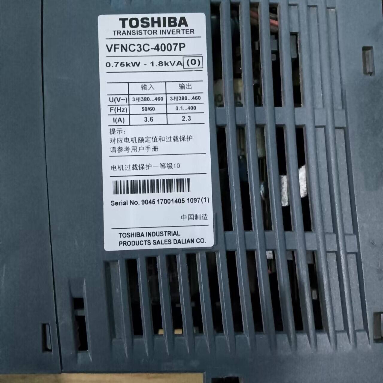 东芝VF-NC3C系列变频器0.75kw 三议价 维修！！！ - 图0