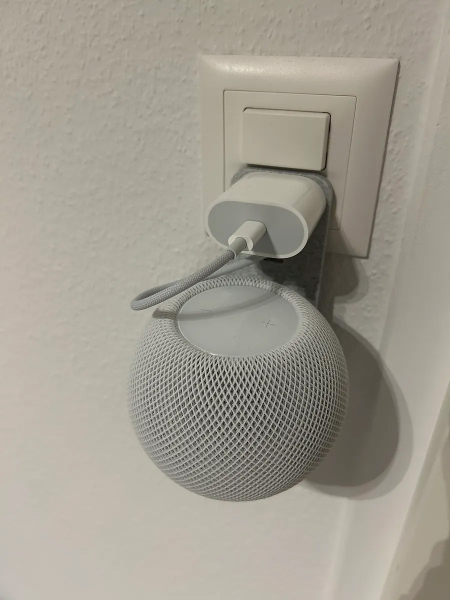 Apple homepod mini墙面收纳架插座面板音响支架音箱托架苹果底座-图1