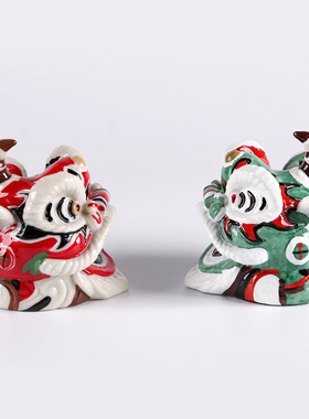 新中式醒狮摆件国潮舞狮