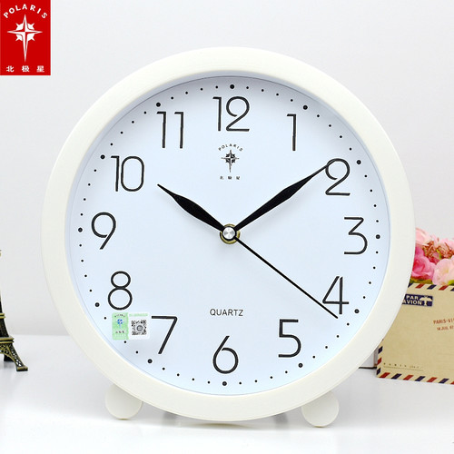北极星座钟摆钟客厅大挂钟现在简约创意个性台式钟静音摆件北欧风 - 图0