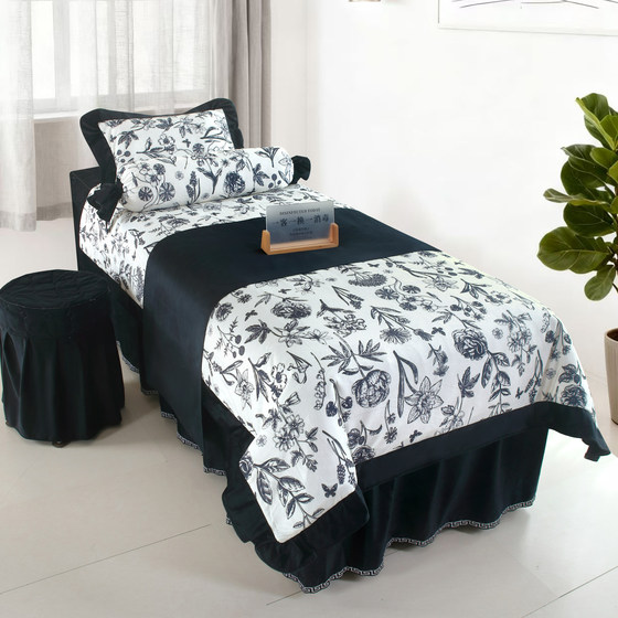 Winter beauty salon special milk velvet four-piece set