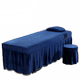 Beauty bedspread set with holes for massage therapy