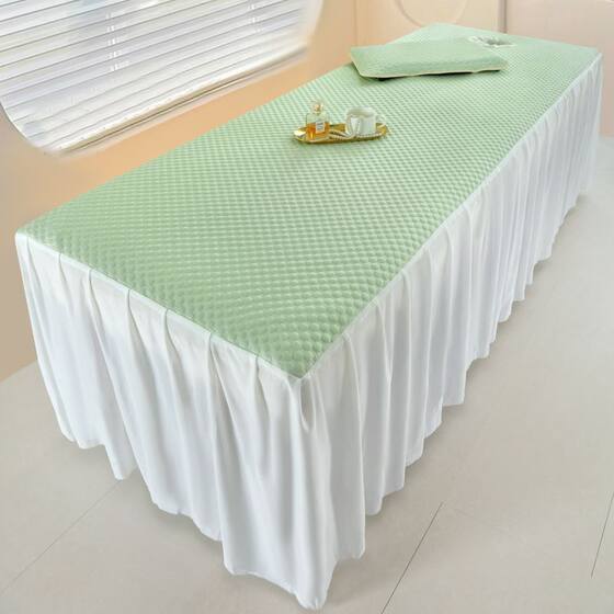 Beauty bed ice bean mat beauty salon with hole mat bed skirt massage bed cover air conditioning mat ice silk mat custom-made