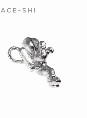 原创太空人银饰镶嵌宝石宇航员