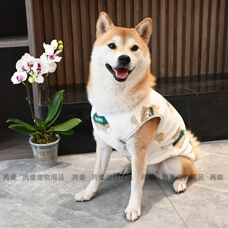 秋冬季珊瑚绒保暖加绒加厚宠物狗狗泰迪柯基柴犬衣服毛衣棉衣棉服 - 图3