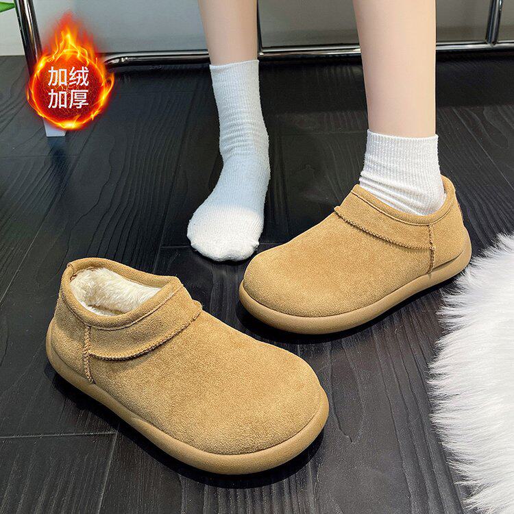 HGN7682-2韩版高定厚底加绒时尚土豆雪地靴 - 图3