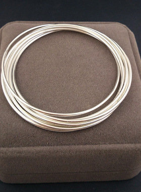 纯银时尚风多圈手环