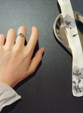 日韩国可爱创意表情开口戒指笑脸