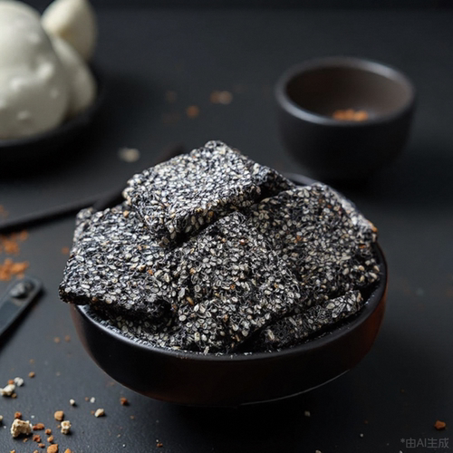 控糖正宗无蔗糖木糖醇黑芝麻片香脆老式酥糖花生芝麻零食传统食品 - 图0